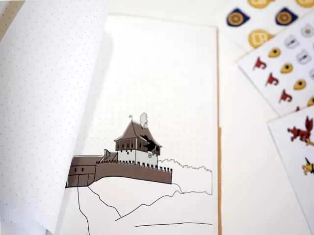 Stationery Set Kingdom Come: Deliverance II - Notebook, Stickers, Bookmarks & Pencil - Notebook