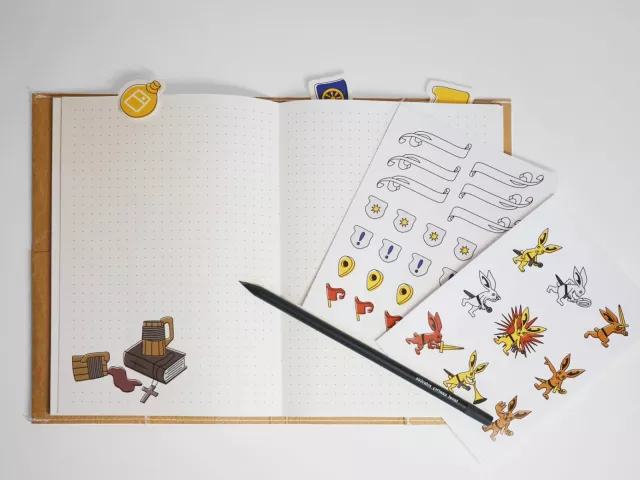 Stationery Set Kingdom Come: Deliverance II - Notebook, Stickers, Bookmarks & Pencil - Sticker