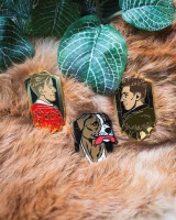 Bundle Set of Enamel Pins Kingdom Come: Deliverance II - Henry, Hans Capon, Mutt - Xzone Originals
