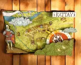 Uhr Kingdom Come: Deliverance II - Karte Rattay - Aus Holz