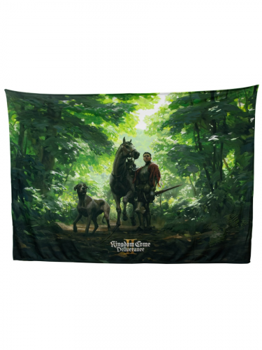 Tapestry Kingdom Come: Deliverance II – Henry and Mutt in the Forest (Textile Wall Art)