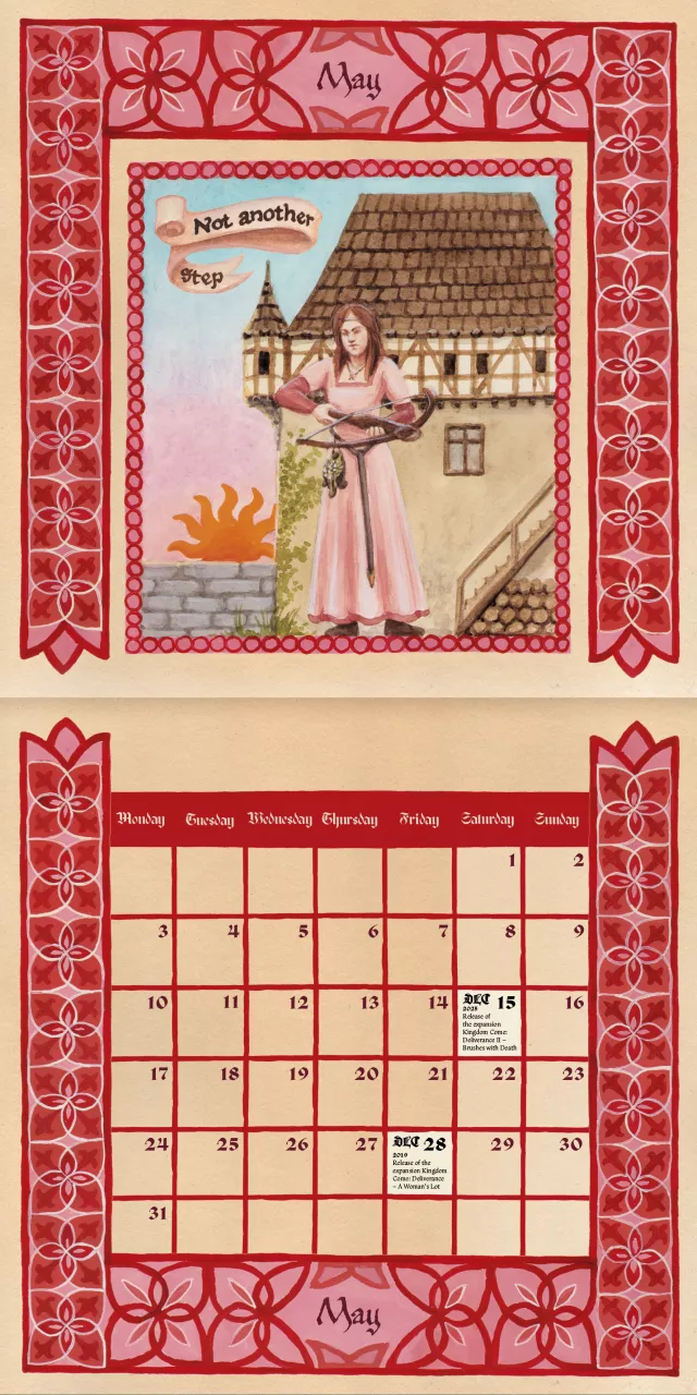 Bundle Set of Kingdom Come: Deliverance II 2027 Calendars (Desk + Wall) ENG - Xzone Originals