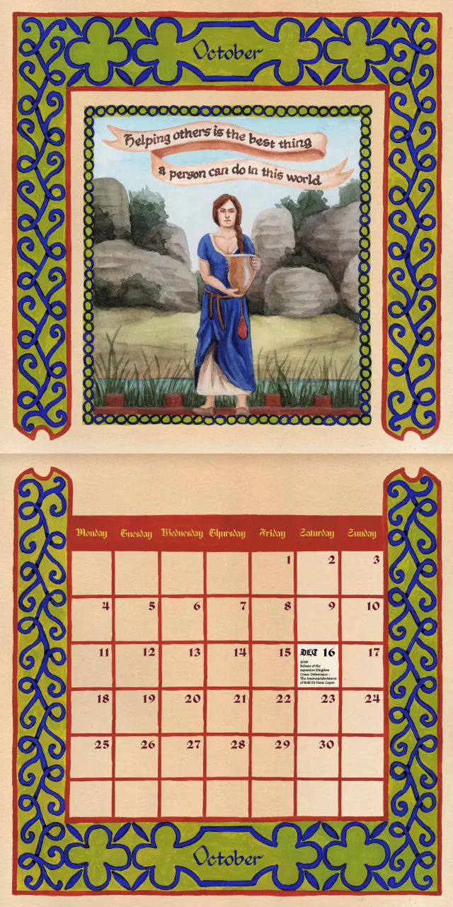 Bundle Set of Kingdom Come: Deliverance II 2027 Calendars (Desk + Wall) ENG - Xzone Originals