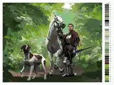 Paint by Numbers Kingdom Come: Deliverance II - Henry and Mutt in the Forest (Canvas Art) - Xzone Originals