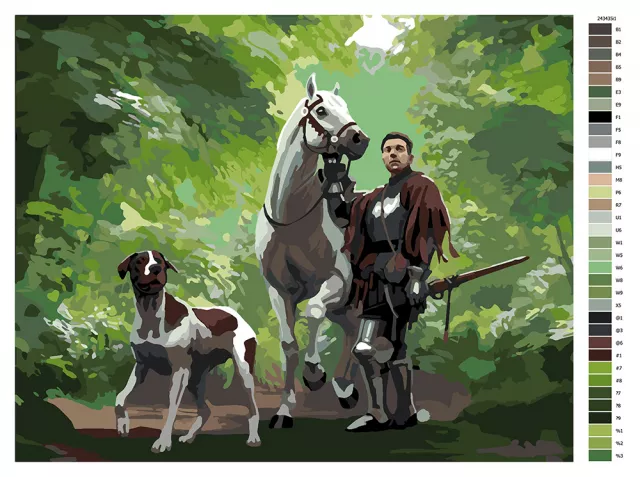 Paint by Numbers Kingdom Come: Deliverance II - Henry and Mutt in the Forest (Canvas Art) - Xzone Originals