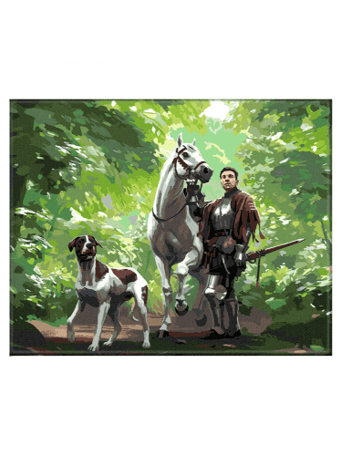 Paint by Numbers Kingdom Come: Deliverance II - Henry and Mutt in the Forest (Canvas Art)