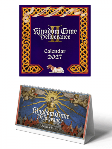 Bundle Set of Kingdom Come: Deliverance II 2027 Calendars (Desk + Wall) ENG