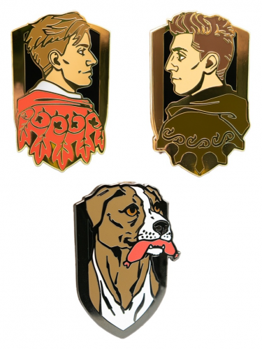 Bundle Set of Enamel Pins Kingdom Come: Deliverance II - Henry, Hans Capon, Mutt