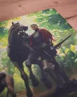 Mousepad Kingdom Come: Deliverance II - Keyart Henry and Mutt in the Forest (89 × 40 cm) - Accessories