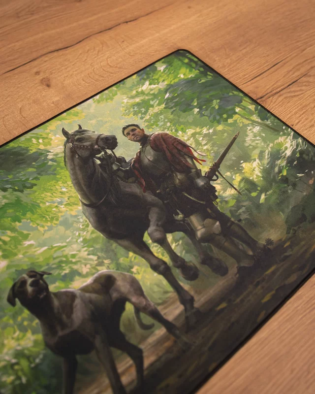 Podložka pod myš Kingdom Come: Deliverance II - Keyart Jindra a Vořech v lese