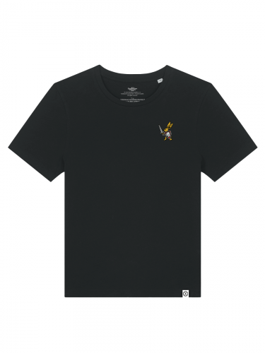 Ladies T-shirt Kingdom Come: Deliverance II - Rabbit with Warhorse Shield (Embroidery)